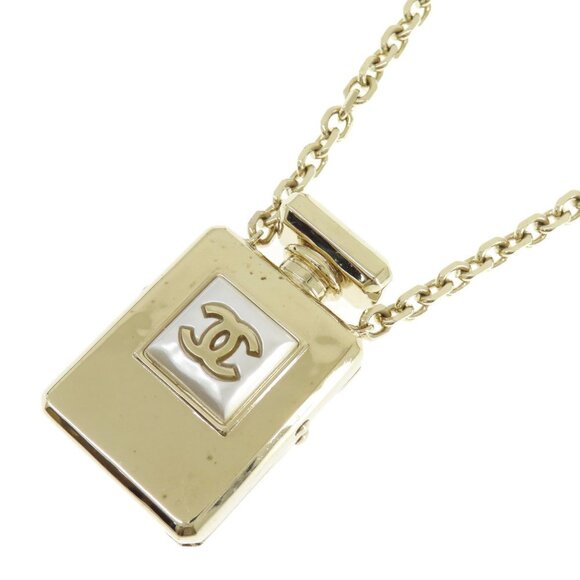 CHANEL Gold Logo Necklace - Picture 1 of 11